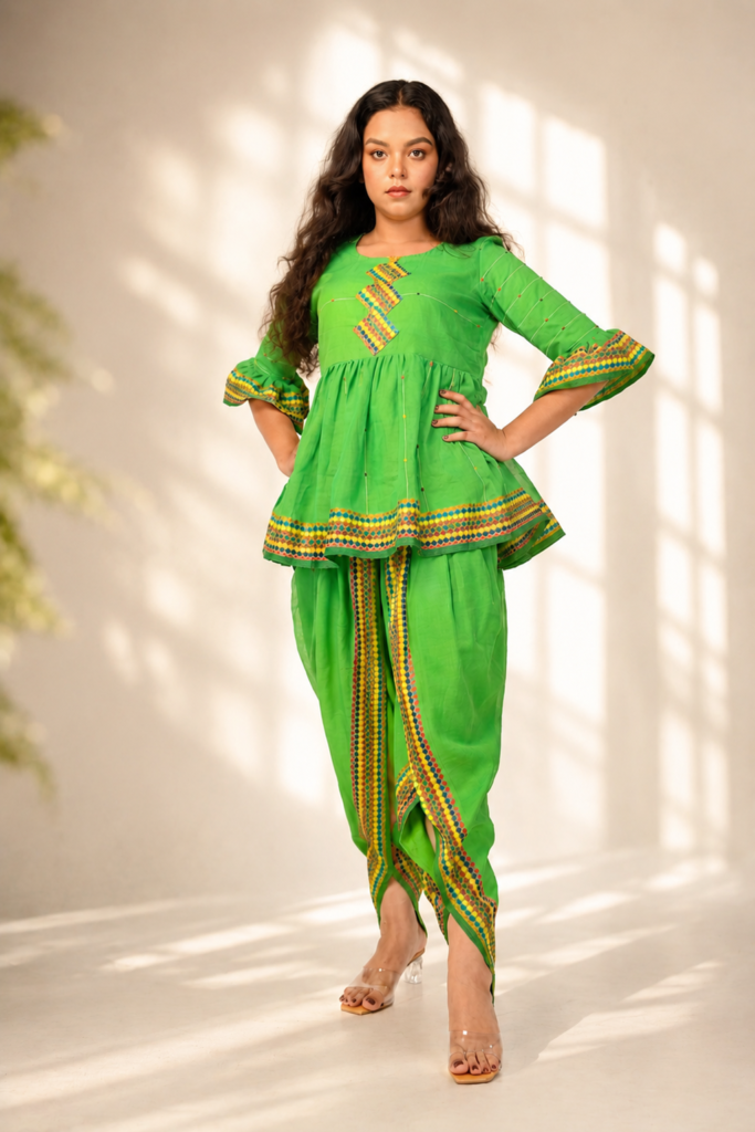 Emerald Green Ethnic Dhoti Pant