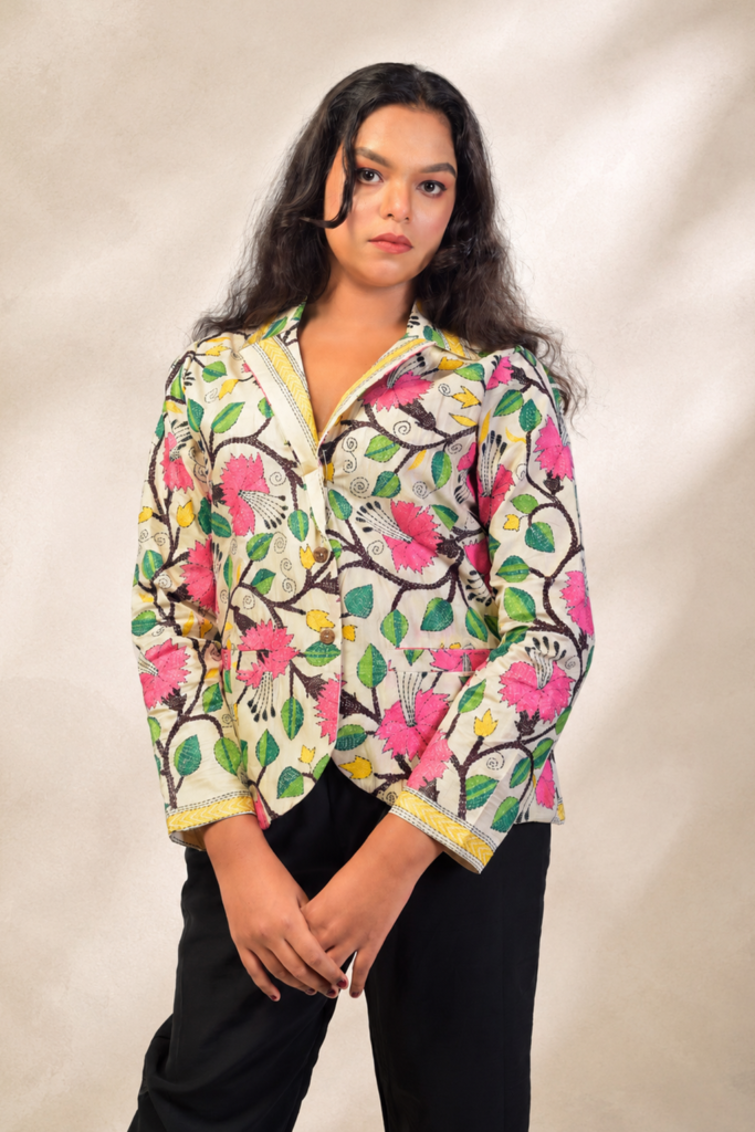 Botanical Bloom Printed Jacket