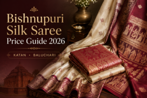 bishnupuri katan silk saree