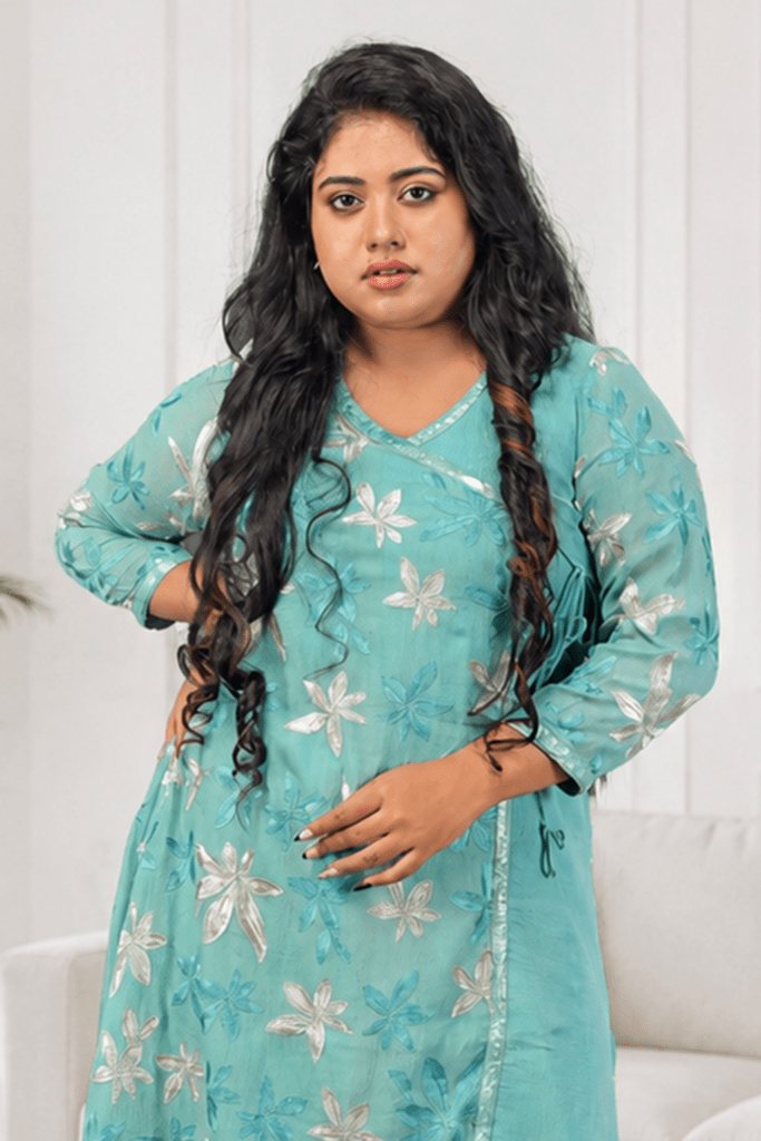 Aqua Grace Designer Midi Dress