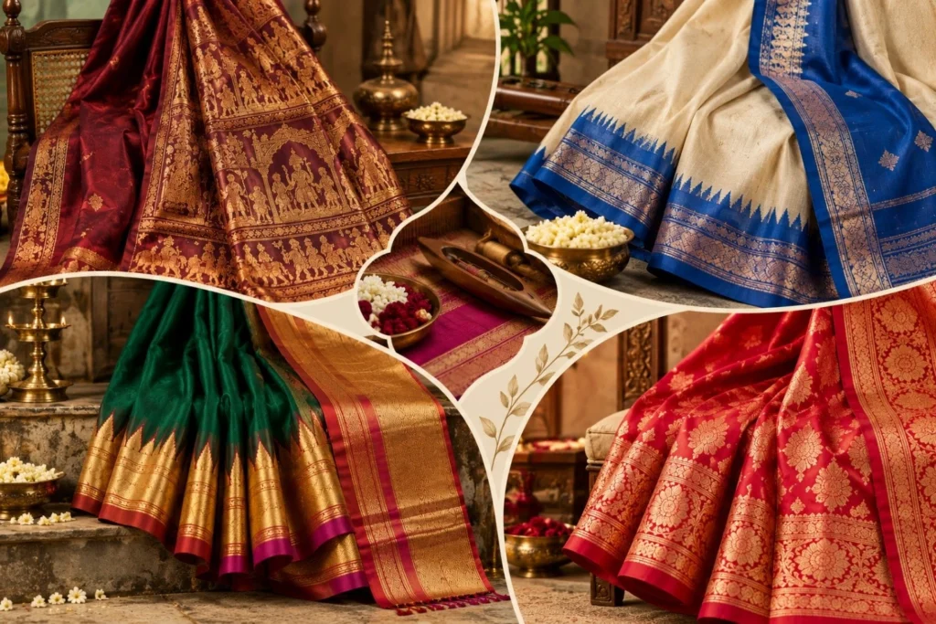 latest wedding sarees collection for bride